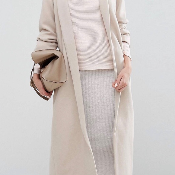 Missguided shall collar robe maxi coat NEVER WORN - Picture 3 of 3